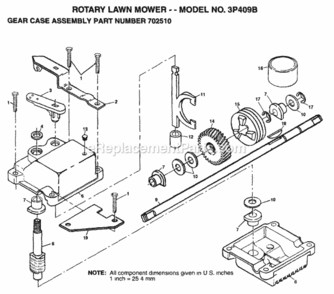Page A Diagram and Parts List for 3P409B 1996 Husqvarna Lawn Mower