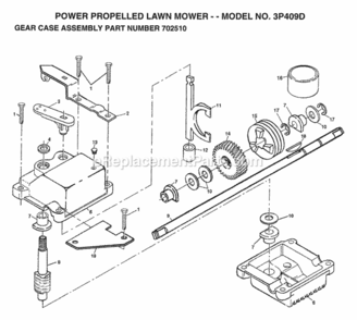 Page A Diagram and Parts List for 3P409D 1998 Husqvarna Lawn Mower