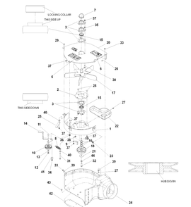 Blower Assembly 1 Diagram and Parts List for IZ5225TXPKOA (968999307)(2007-04) Husqvarna Lawn Mower