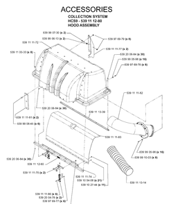 Accessories 3 Diagram and Parts List for 539111280 2005-08 Husqvarna Lawn Tractor Accessories