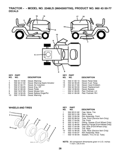 Part Location Diagram of 532425533 Husqvarna Decal, Replacement