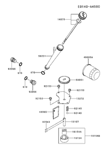 Lubrication Diagram and Parts List for FX751V-FS00 2017-09 Husqvarna Engine