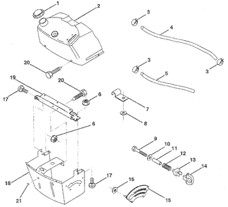 Dash Diagram and Parts List for LR120 (954000582-C)(1993-01) Husqvarna Lawn Tractor