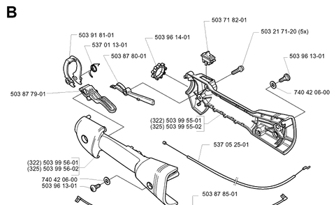 Part Location Diagram of 532197434 Husqvarna 