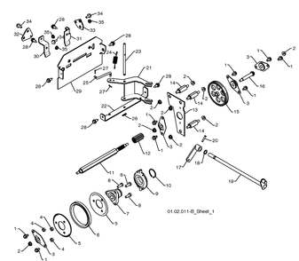 Drive 3 Diagram and Parts List for 11524E (96193006600)(2010-05) Husqvarna Snow Blower