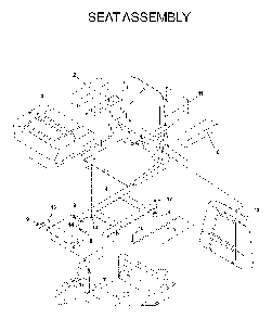Seat Diagram and Parts List for IZ5223KOA (968999208)(2004-09) Husqvarna Lawn Tractor