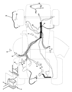 Electrical Diagram and Parts List for YTH2242 (954570383-B)(2003-01) Husqvarna Lawn Tractor