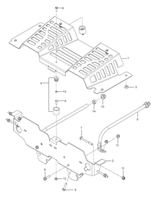 Guards Diagram and Parts List for Z560LS  Husqvarna Lawn Tractor