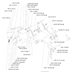 Part Location Diagram of 539999637 Husqvarna 