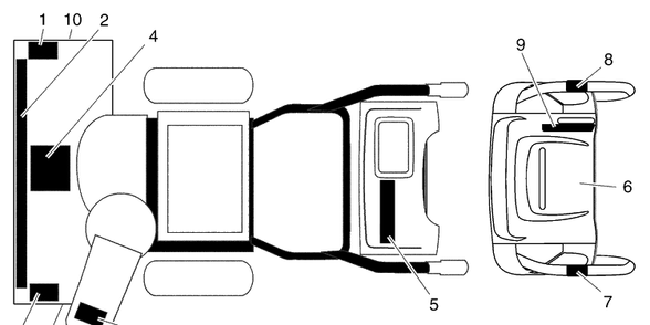 Part Location Diagram of 532187825 Husqvarna Owner's Manual