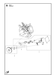 Camshaft And Valve Diagram and Parts List for 596210001 2020-05 Husqvarna Engine