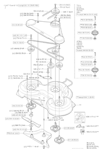 Mower Deck(41-Inch) Diagram and Parts List for RIDER155 2006-01 Husqvarna Lawn Tractor