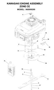 Part Location Diagram of 539110124 Husqvarna Decal, engine