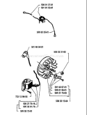 Page F Diagram and Parts List for 40 1984-12 Husqvarna Chainsaw