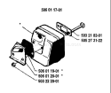 Page G Diagram and Parts List for 40 1984-12 Husqvarna Chainsaw