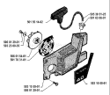 Page L Diagram and Parts List for 40 1985-05 Husqvarna Chainsaw