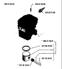 Page J Diagram and Parts List for 40 1985-09 Husqvarna Chainsaw