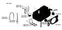 Page D Diagram and Parts List for 40 1985-09 Husqvarna Chainsaw
