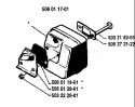 Page H Diagram and Parts List for 40 1985-09 Husqvarna Chainsaw