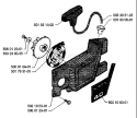 Page L Diagram and Parts List for 40 1986-01 Husqvarna Chainsaw