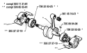 Page E Diagram and Parts List for 40 1986-12 Husqvarna Chainsaw