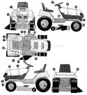 Page B Diagram and Parts List for 4125G 4125 G 1992-01 Husqvarna Lawn Tractor