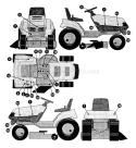 Page B Diagram and Parts List for 4125H 4125 H 1992-01 Husqvarna Lawn Tractor