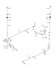 Brake / Rear Mower Lift Diagram and Parts List for RZ5426 (967003606)(2013-08) Husqvarna Lawn Mower