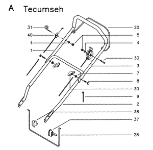 Part Location Diagram of 5178100-64 Husqvarna Throttle Trigger
