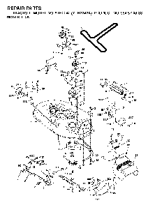 Mower Deck / Cutting Deck Diagram and Parts List for YTH2242A (954570383)(2003-01) Husqvarna Lawn Tractor