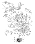 Page E Diagram and Parts List for 4140H 4140 H 1992-01 Husqvarna Lawn Tractor