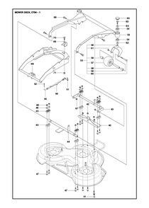 94cm Cutting Deck Diagram and Parts List for 94R400 PR Husqvarna Lawn Tractor Accessories