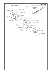 Handle And Controls 4 Diagram and Parts List for 356BT  Husqvarna Leaf Blower / Vacuum