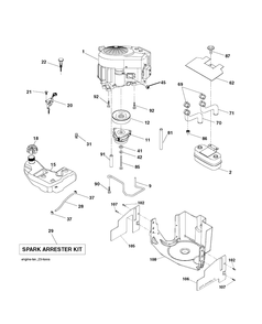 Part Location Diagram of 532410532 Husqvarna Abdeckung