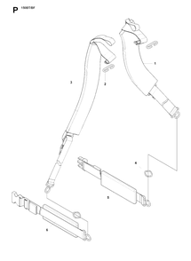 Harness Diagram and Parts List for 150BT 20084000001 - 20184199999 Husqvarna Leaf Blower / Vacuum