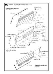 Flush Blade Guard 1000mm Diagram and Parts List for WS440HF (00000008382 - 20134408468)(2012-07) Husqvarna Circular Saw