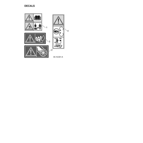 Decals 2 Diagram and Parts List for 970528602  Husqvarna Snow Blower