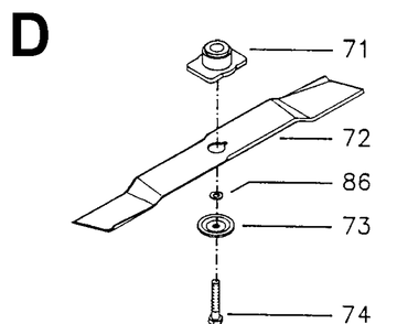 Cutting Equipment 2 Diagram and Parts List for 47RC ROYAL Husqvarna Lawn Mower