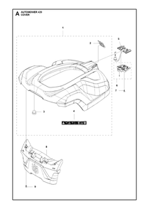 Cover Diagram and Parts List for 420 2016-02 Husqvarna Lawn Mower