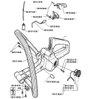 Page K Diagram and Parts List for 41 1991-06 Husqvarna Chainsaw