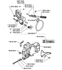 Page C Diagram and Parts List for 41 1991-06 Husqvarna Chainsaw