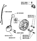 Page F Diagram and Parts List for 41 1991-06 Husqvarna Chainsaw