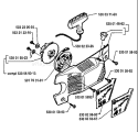 Page H Diagram and Parts List for 41 1994-05 Husqvarna Chainsaw