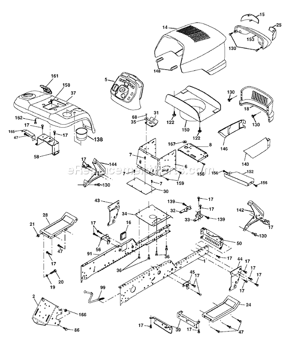 Page A Diagram and Parts List for GTH2248XPC (954567888) (2003-07) Husqvarna Lawn Tractor
