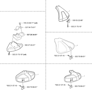 Accessories 1 Diagram and Parts List for 325RDX 2005-05 Husqvarna Brush Cutter