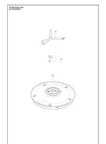 Accessories Diagram and Parts List for CEORA  Husqvarna Brush Cutter