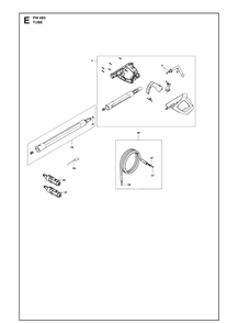 Tube Diagram and Parts List for PW480 (970468301)(2021-01) Husqvarna Pressure Washer
