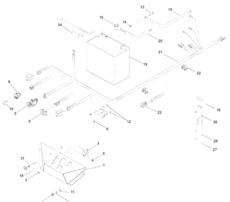 Ignition System Diagram and Parts List for IZ5223VAN (968999706)(2008-12) Husqvarna Lawn Mower