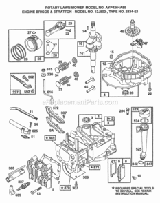 Page D Diagram and Parts List for 4264A89 1998 Husqvarna Lawn Mower