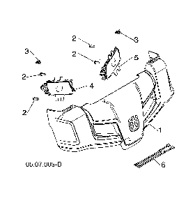 Console cover Diagram and Parts List for 96193009705  Husqvarna Snow Blower